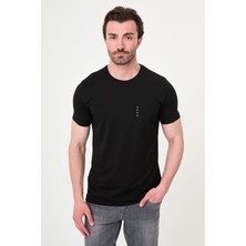 MCR Düz Slim Fit Cepli Bi-Stretch Interlok T-Shirt