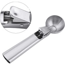Hanedanev Paslanmaz Çelik Inox Dondurma Kaşığı - Karpuz Kurabiye Köfte Helva Porsiyonlama - Top Şekillendirici