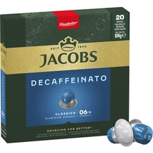 Jacobs Lungo6 Decaff Kafeinsiz Kapsül Kahve 20'li 104 G (2'li Paket)