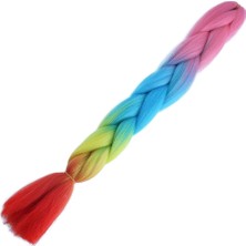Blueb Afrika Örgülük Ombreli Sentetik 100 Gr. / Pembe / Açık Mavi / Sarı / Kırmızı