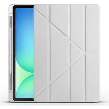 Samsung Galaxy Tab S10 Fe Plus SM-X620 X626B ile Uyumlu Kılıf Silikon Yumuşak 4 Farklı Stand Ola