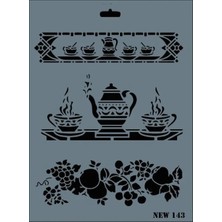 Blueb Rich New Seri N-143 Stencil 35X25 cm