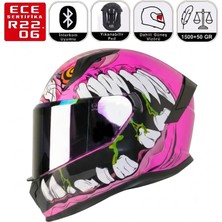 MTS M910 Lady Horus Motosiklet Kaskı Güneş Vizörlü Full Face Kadın Kask