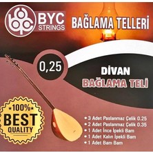 025 Divan Saz Teli Seti Divan Bağlama Teli (Bam Bam Teli Vardır)