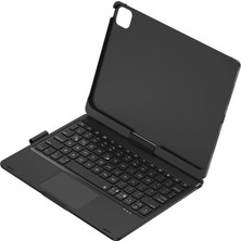 Morado Se siente Perfecto Apple Ipad Pro 11 (2024) F11 Ats Kılıf Magic Dönen Klavyeli Tablet Kılıf - Siyah