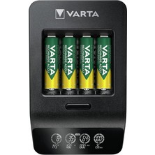 Akü Şarj Cihazı, 4 x Aa 2100 Mah Dahil, Şarj Edilebilir Aa/aaa, LCD Smart Charger+ Için, Tek Yu