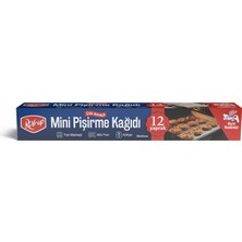 Roll-Up Kesilmiş Mini Pişirme Kağıdı 12'li (6'li Paket)
