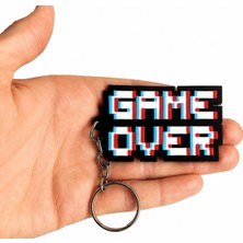 Yapı3D 🎮🔑✨ Retro Game Over Anahtarlık – Piksel Tasarımlı Dekoratif Anahtarlık – Oyun Temalı  Aksesuar