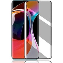 Oppo Reno 2z ile Uyumlu Hayalet Ekran Koruyucu Cam Tam Kapatan 5d Privacy, Siyah