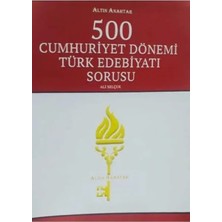 Blueb Altın Anahtar 500 Cumhuriyet Dönemi Türk Edebiyatı Sorusu