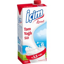 İçim Içim Lezzet %3,5 Yağlı Uht Süt 1 L (6'li Paket)