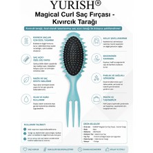 Yurish Magical Curl Saç Fırçası Kıvırcık Saç Belirginleştirici Tarak Oval