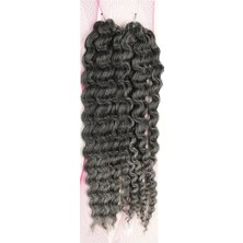Blueb Nice Bulk Afro Su Dalgası / Siyah / Gri Ombreli