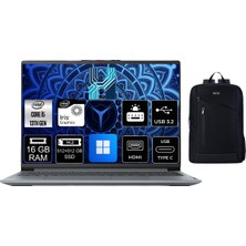 Lenovo Ideapad Slim 3 Intel Core I5 13420H 16GB 512GB+512GB SSD Windows 11 Pro 15.3" Taşınabilir Bilgisayar +Boz Çanta