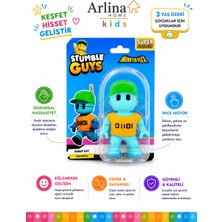 Arlina Home Kids Stumble Guys  Esnek Fiğür Oyuncak Robot Guy