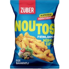 Züber Noutos Fırınlanmış Nohut Cipsi Ege Baharatları 55 G (5'li Paket)
