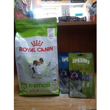 SY Royal Canin Xsmall Adult Kuru Köpek Maması 1.5 Kg+ 2 Paket ( 8 Adet ) Köpek Ödül Krema