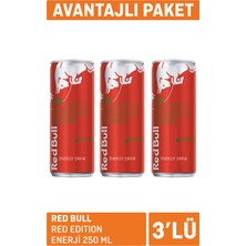 Red Bull Red Edition Enerji 3 x  250 ml (4'li Paket)