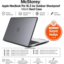 MacBook Pro 16.2 Inç Kılıf A2485 A2780 A2991 A3403 A3186 A3428 A3429 Uyumlu Rugged Armor Shockpr