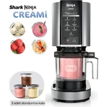 Ninja Creami 7 In 1 Ev Tipi Dondurma Makinesi Otomatik Sorbe Gelato ve Milkshake Yapıcı, Bulaşık Makinesinde Yıkanabilir