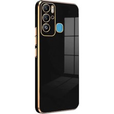 Tecno Pova Neo Için Kılıf Olive Plated Siyah [pova Neo ile Uyumlu Kılıf - Siyah]