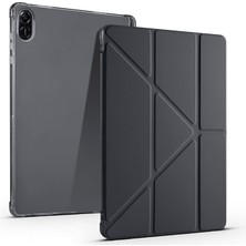 Honor Pad X8A 11INÇ ile Uyumlu Kılıf Kalem Bölmeli Trifolding Case Siyah