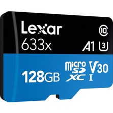 128GB 633X Microsdxc Uhs-I U3 100/45 Mb/sn Yüksek Performanslı Microsd Hafıza Kartı