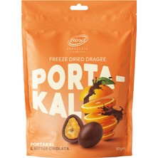 Bind Bitter Çikolatalı Kurutulmuş Portakal Draje 80 G (6'li Paket)