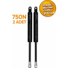Yuenze Baza Amortisörü 31,5 cm 750N 2 Adet Tek Kişilik Baza Pistonu (Istikbal-Bellona Uyumlu)
