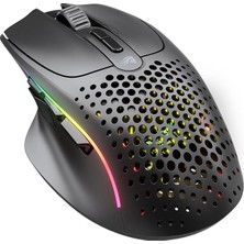 Model I 2 Rgb Kablosuz Bamf Sensörlü 26000 Dpı 75 Gram Gaming Mouse Mat Siyah