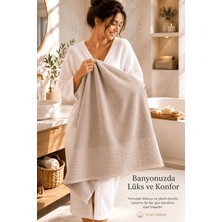 Elif Mira Banyo Havlusu %100 Pamuk 90X150 cm Linea Collection 650 gr