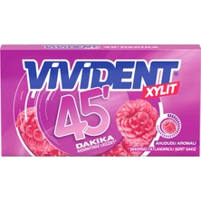 Vivident 45DK Cüzdan Ahududu Aromalı Sakız 26 G (5'li Paket)