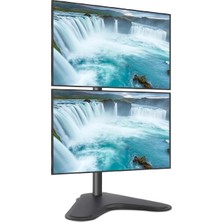 EF73 Steel Design 2-8 kg Çift Ekran Asansörlü 13"-27" Monitör Standı