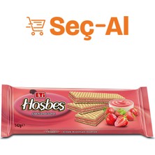 Eti Hoşbeş Çilek Kremalı Gofret 142 G (4'li Paket)