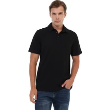 Kinetix MB Legato 12BS501 6fx Siyah Erkek Polo Yaka Kısa Kol T-Shirt