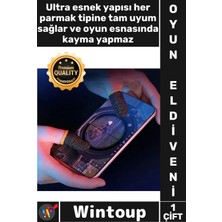 Wintoup #eldiven Mobil Oyun Pubg Cod Mobile Hassas Dokunmatik Fiber Profesyonel Kontrol Oyun Parmak Eldiveni