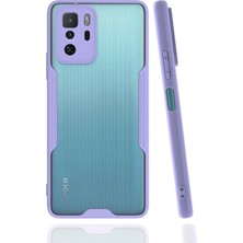 DS LLC Xiaomi Poco X3 Gt Kılıf Platin Silikon - Lila