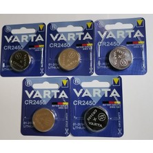 5 Adet Pil A CR2450 Lityum 3 V