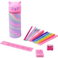 Smiggle Pals Silikon Kedi Kalemkutu- Kırtasiye Seti