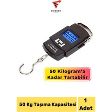 Premini Taşınabilir Dijital Bagaj Tartısı 50 Kg, LCD Ekran, Seyahat Ağırlık Ölçer