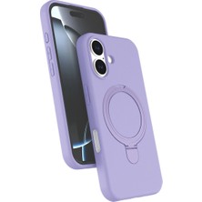 Morado Se siente Perfecto Apple Iphone 16 Regal Magsafe Standlı Kapak - Lila
