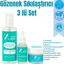 Lurji 3’lü Gözenek Sıkılaştırıcı Cilt Bakım Seti | Niacinamide + Temizleme Jeli + Nemlendirici