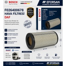 Bosch Orijinal F026400678 1854407 Hava Filtresi Daf Uyumlu