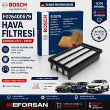 Bosch Orijinal F026400579 172205AAA00 Hava Filtresi Honda Uyumlu