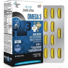 Zade Vital Premium Omega 3 (Tekli Paket) Genel Destek 45 Kapsül