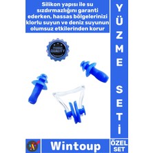 Wintoup #yüzmeseti Silikon Su Geçirmez Yüzücü Aksesuarı Profesyonel Yumuşak Kulak Burun Tıkayıcı Havuz Seti
