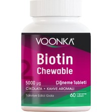 Vonka Voonka Biotin 5000 Mcg 60 Çiğneme Tableti