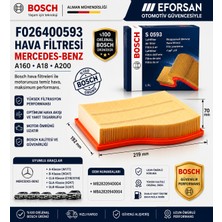 Bosch Orijinal F026400593 2820940004 Hava Filtresi Mercedes Uyumlu