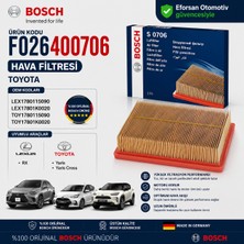 Bosch Orijinal F026400706 1780115090 Hava Filtresi Toyota Uyumlu