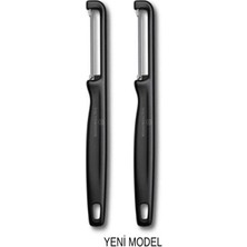 Victorinox Yeni Seri 2 Li Siyah Dik Soyacak Set